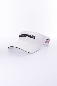 MENS BASIC VISOR / ブランドロゴ刺繍 ベーシック サンバイザー (ホワイト)
