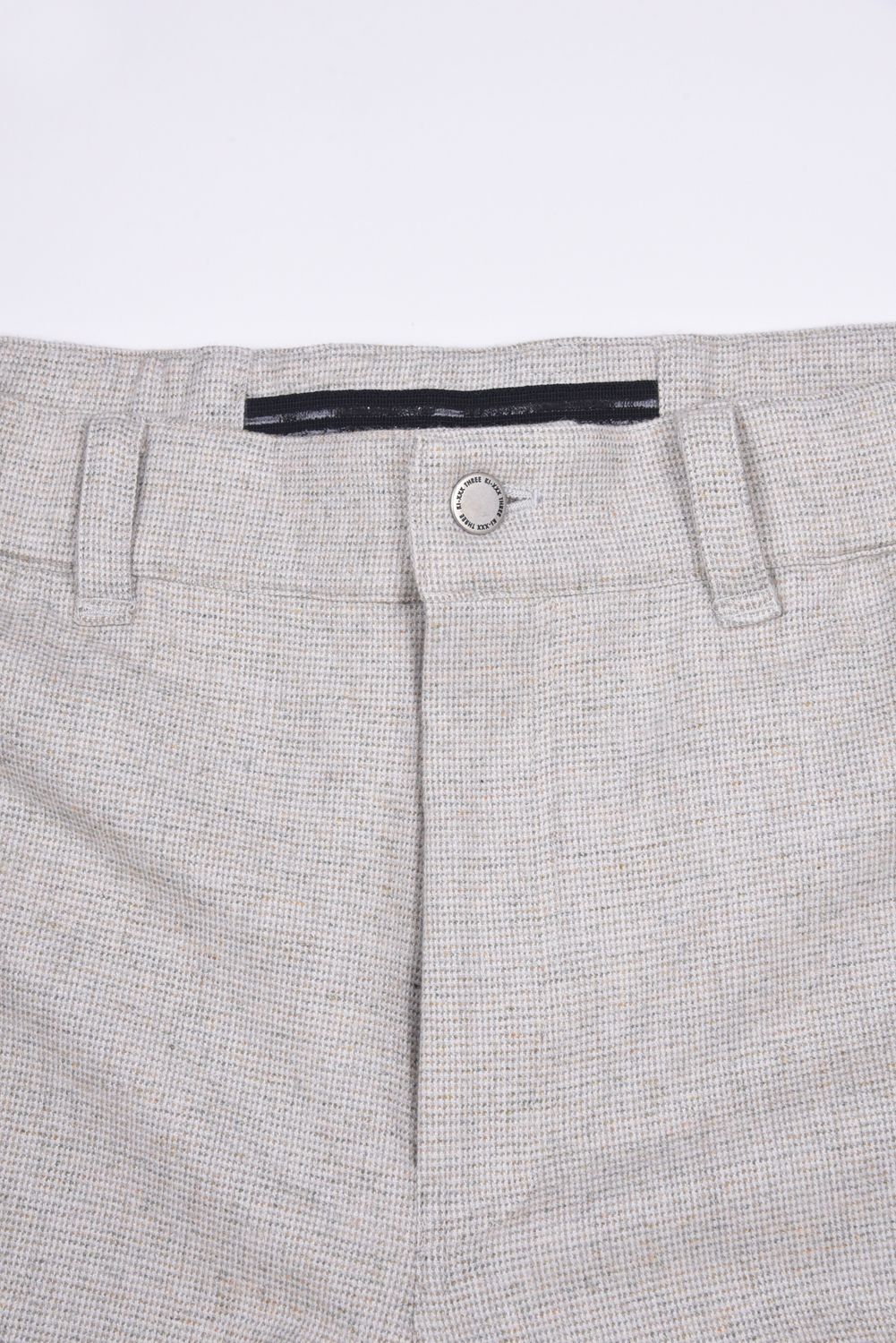 【25AW】 HOUNDSTOOTH TAPERED PANTS / 千鳥柄 テーパード パンツ (ベージュ)