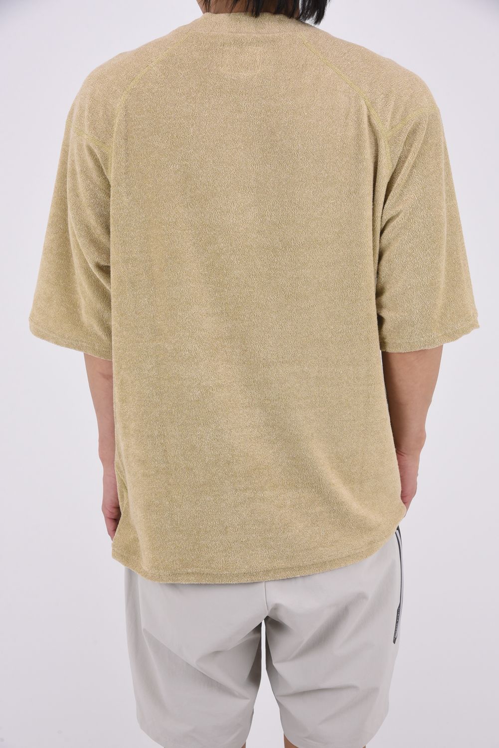 【26SS】 3.6PILE Mockneck SS / 3.6パイル モックネックTシャツ (ベージュ)