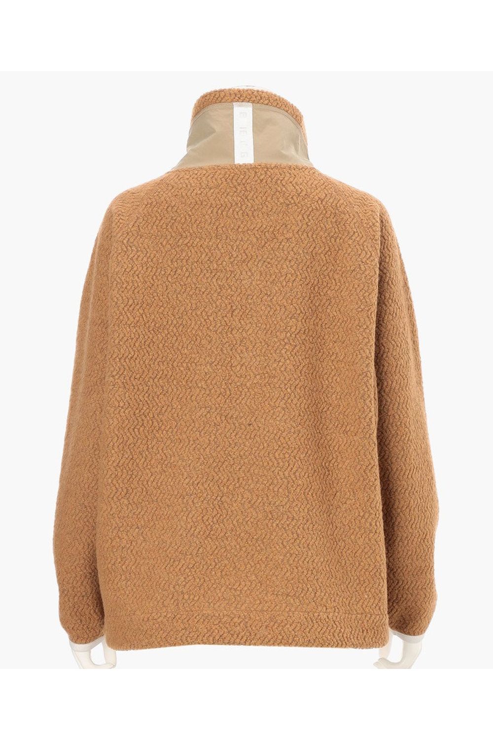 【25AW】【レディース】 WOMEN’S WOOL BOA HALFZIP TOP / ウールボアフリース ハイネック ハーフジップフーディー (ベージュ)