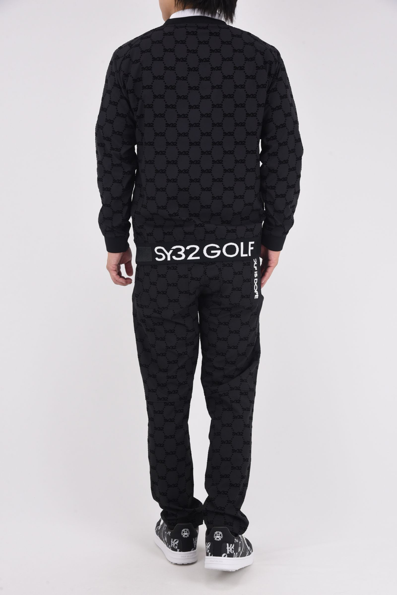 【25AW】 FLOCKY WOVEN PULLOVER / フロッキーウーブン プルオーバー (ブラック)