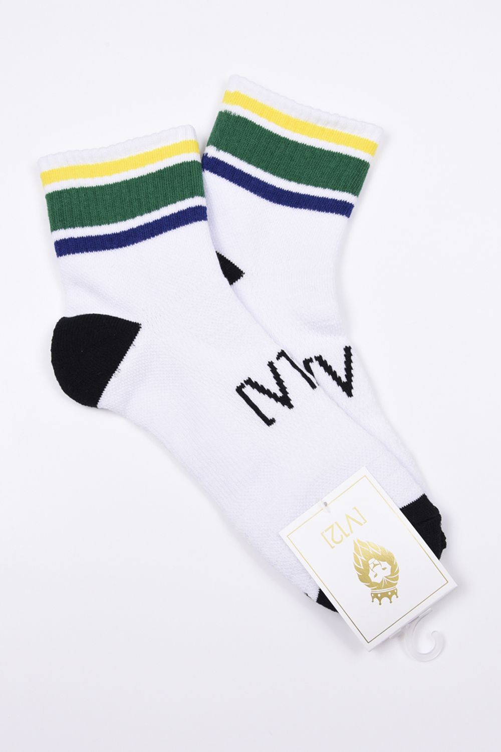 【26AW】 COLOR MID SOCKS / カラーライン ミドルソックス (グリーン)