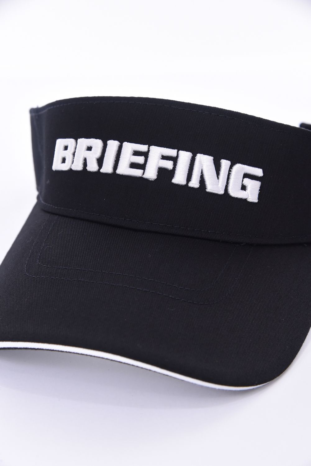 MENS BASIC VISOR / ブランドロゴ刺繍 ベーシック サンバイザー (ブラック)