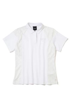【26SS】【CODE COLLECTION】【レディース】 DCPL / 接触冷感 異素材切り替え ポロシャツ (ホワイト)