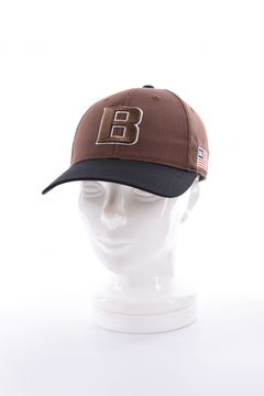 【26AW】 MEN’S 2-TONE INITIAL CAP / バイカラー ブランドイニシャル刺繍 キャップ (ブラウン)