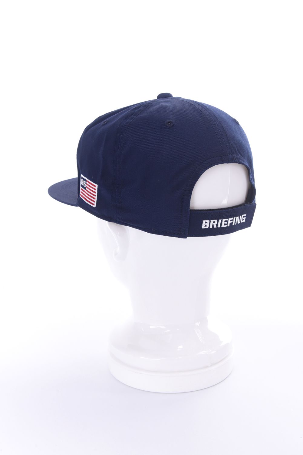 【26SS】 MEN’S BG LOGO FLAT VISOR CAP / BGロゴ フラットキャップ (ネイビー)