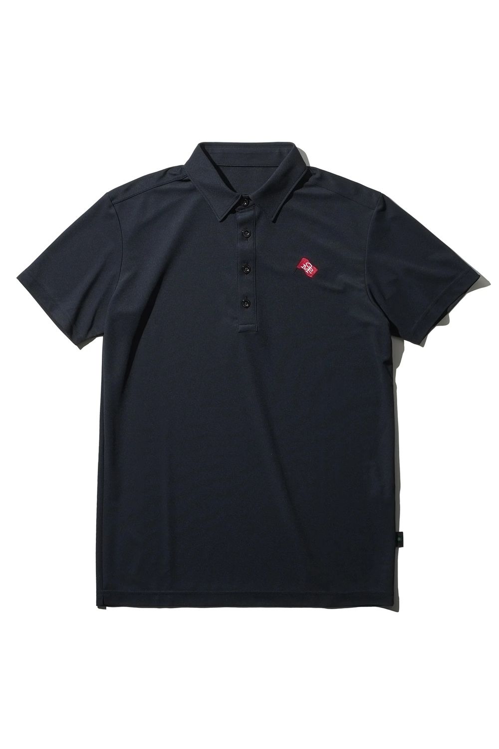 【26SS】 MICRO KANOKO COOL POLO / マイクロカノコ素材 バックロゴプリント ポロシャツ (ブラック)