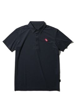【26SS】 MICRO KANOKO COOL POLO / マイクロカノコ素材 バックロゴプリント ポロシャツ (ブラック)