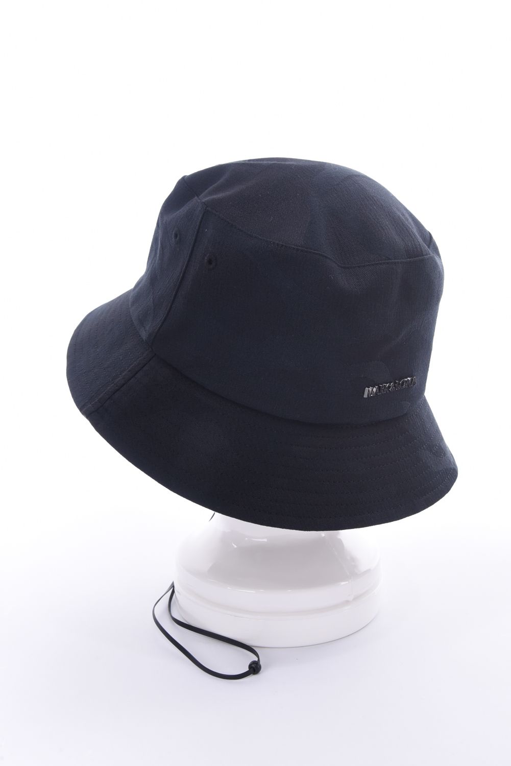 【26SS】 GAUGE CAMO BUCKET HAT / カモフラージュパターン メタルプレート バケットハット (ブラック)