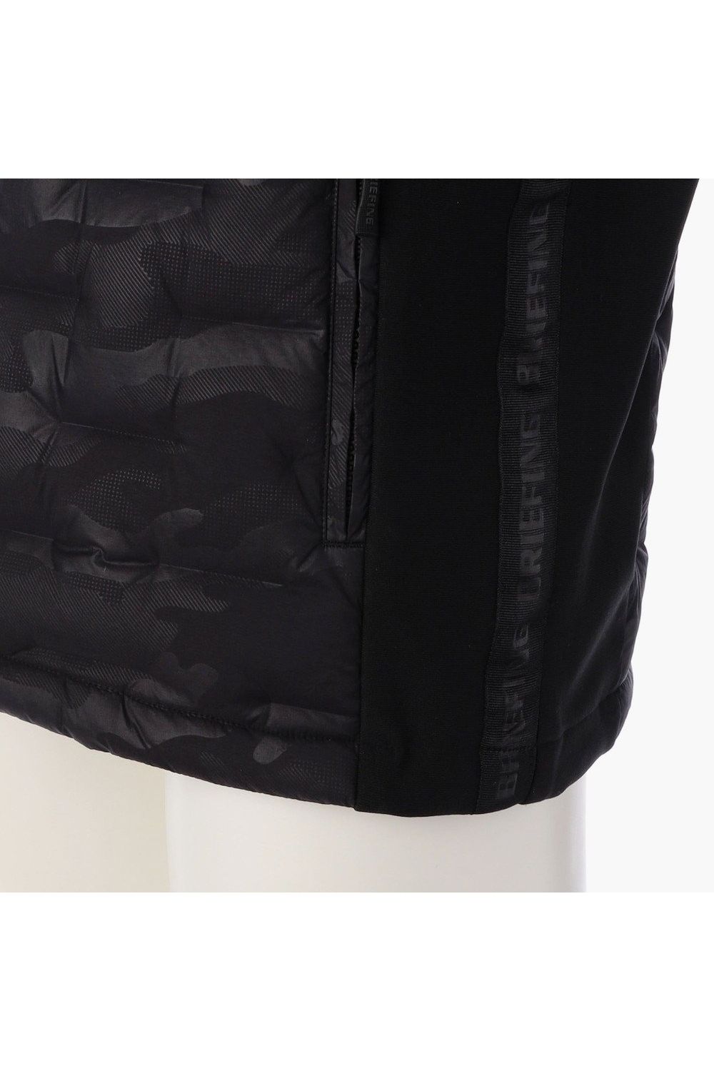 【25AW】 MEN'S HYBRID DOWN PARKA / ストレッチタフタ ダイヤモンドロゴ ハイブリッドダウンジップパーカー (ブラック/カモ)