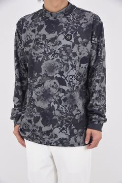 【期間限定ポイント10倍】【25AW】 FLOWER CAMO L/S HIGHNECK / フラワーカモ ロングスリーブ ハイネックTシャツ (グレー)