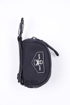 PREMIUM GAUGE BALL POACH / コーデュラナイロン レザーパイピング オリジナルカモジャカード ボールポーチ (ブラック)