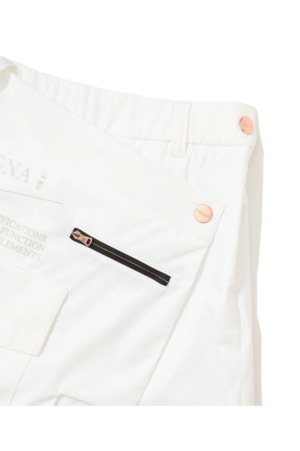 【26SS】【CODE COLLECTION】【レディース】 ALSK / アシンメトリー ラップ風スカート (インナーパンツ付き) (ホワイト)