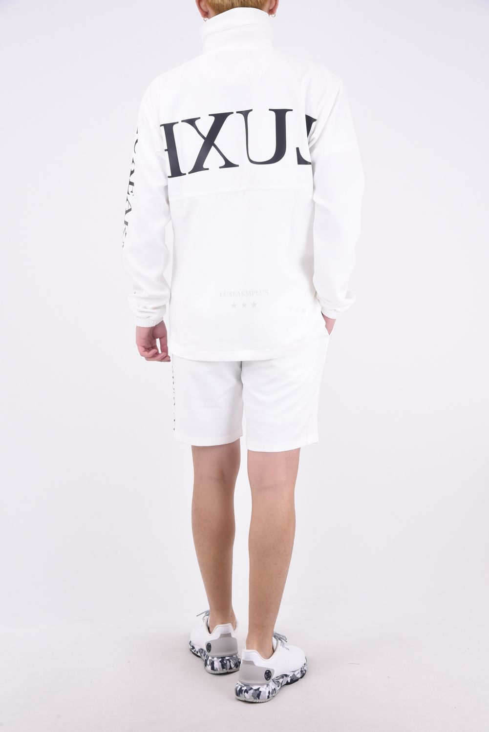 BASIC LOGO SHORT PANTS / ベーシック ロゴ ストレッチ ショートパンツ (ホワイト)