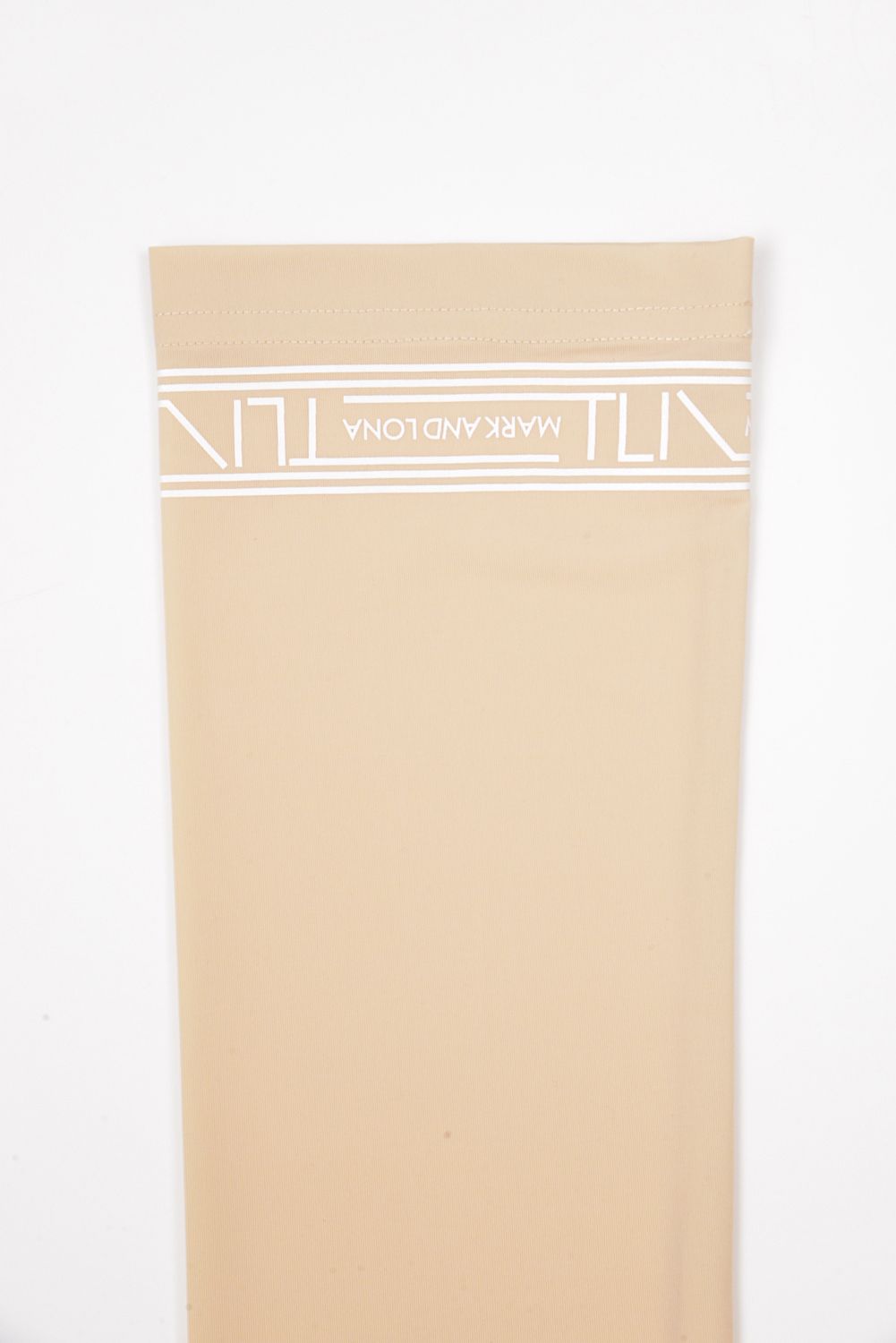 【26SS】【T-LINE】 ARM COVER / ブランドロゴ箔プリント アームカバー (ベージュ)