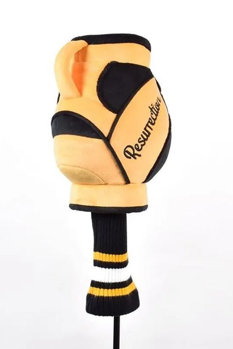 【26AW】 Caddie Bag Head Cover / "オリオラ"モチーフ キャディバッグ型 ドライバーカバー (イエロー/ブラック)