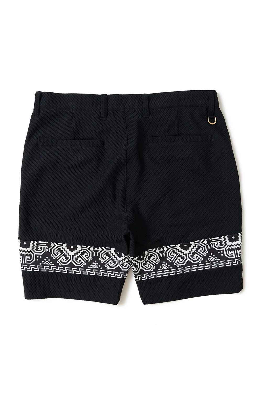 【26SS】 BAN COMFO SHORTS / ワッフル生地 バンダナ柄 ショートパンツ (ブラック)
