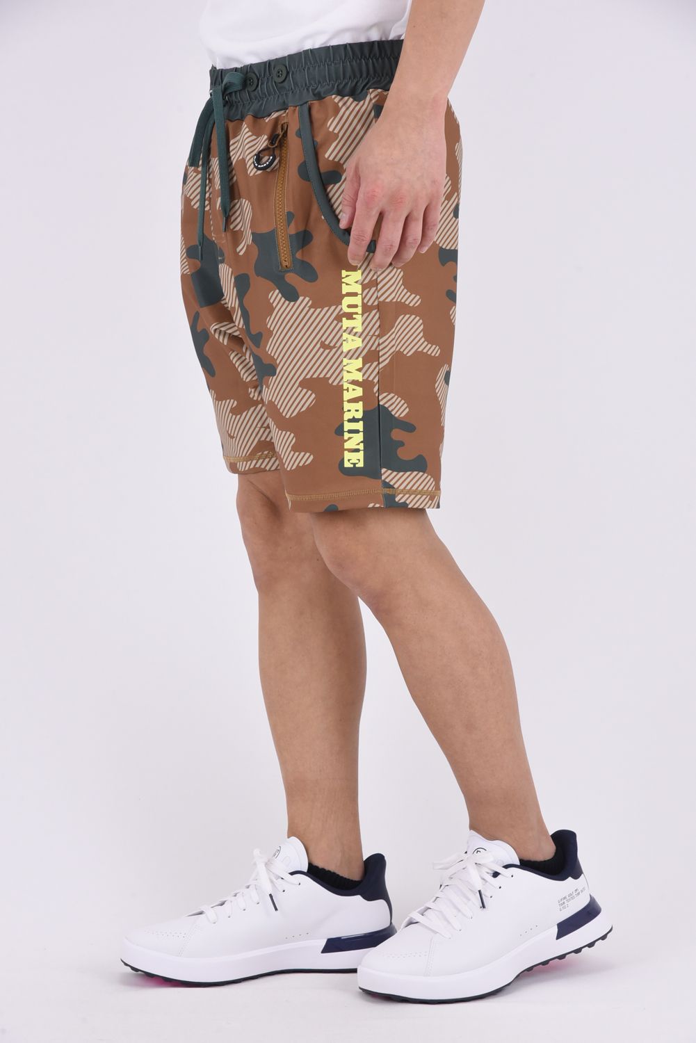【26SS】 RUSH SHORT PANTS (DIAGONAL CAMO) / ダイアゴナルカモフラージュ ラッシュガード ショートパンツ (ベージュ)