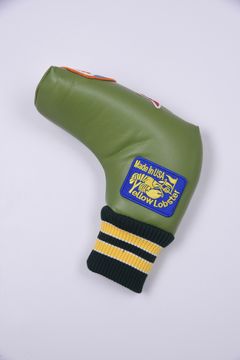 U-LEATHER PUTTER COVER / シンセティックレザー ワッペン ピンタイプ パターカバー (エンシニータスグラス)
