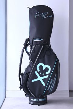 【銀行振込・代金引換不可】【返品・交換不可】 CADDIE BAG / キャディバッグ (ブラック/ターコイズ)