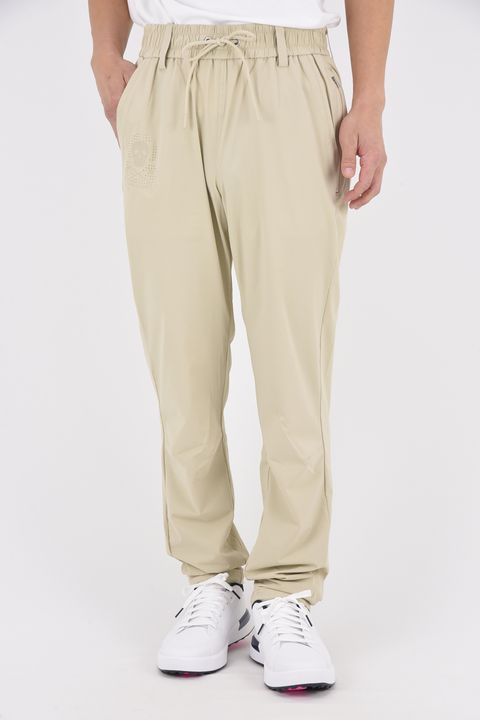 【26SS】 ROGUE AIRFLOW TECH PANTS / 高機能ナイロン パンチングスカルロゴ テクニカルロングパンツ (ベージュ)