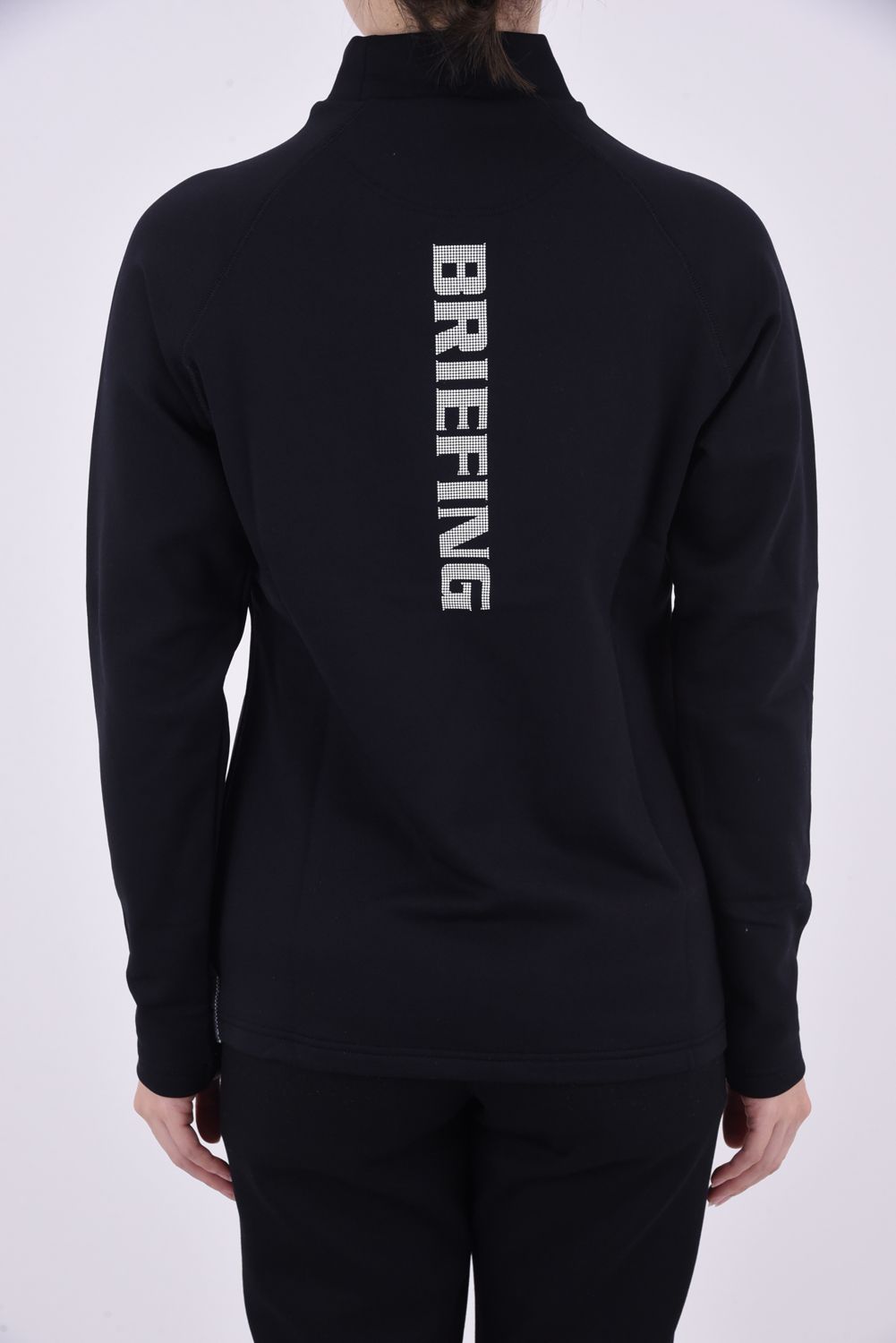 【レディース】【秋冬仕様】 WOMENS WARM LS HIGH NECK / ブランドロゴ ロングスリーブ ウォーム モックネックインナー (ブラック)