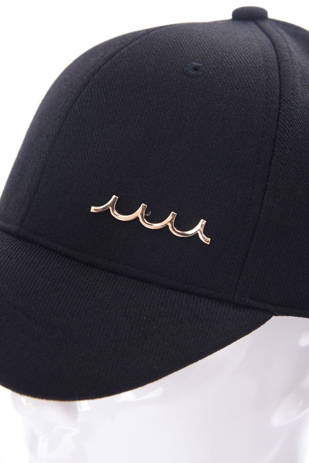 WAVE PLATE CAP / ロゴ プレート キャップ (ブラック)