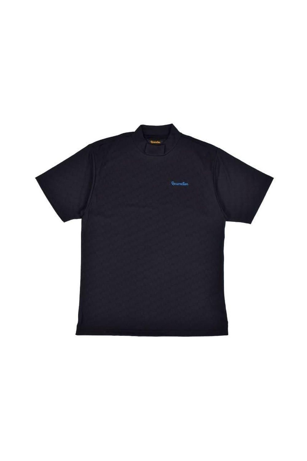 【25SS】 MENS GM JACQUARD MOCK NECK / ジャガード モックネックTシャツ (ブラック)