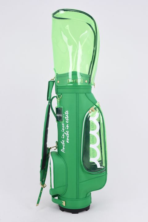【銀行振込・代金引換不可】【返品・交換不可】 CADDY BAG & COVER / ナイロン×クリア キャディバッグ&ヘッドカバーセット (グリーン)