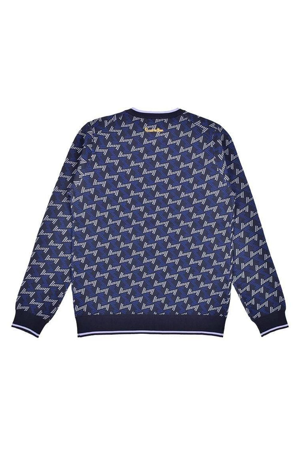 【25AW】【レディース】 GM JACQUARD LIGHT KNIT / GMジャカード クルーネック ライトニット (ネイビー)*
