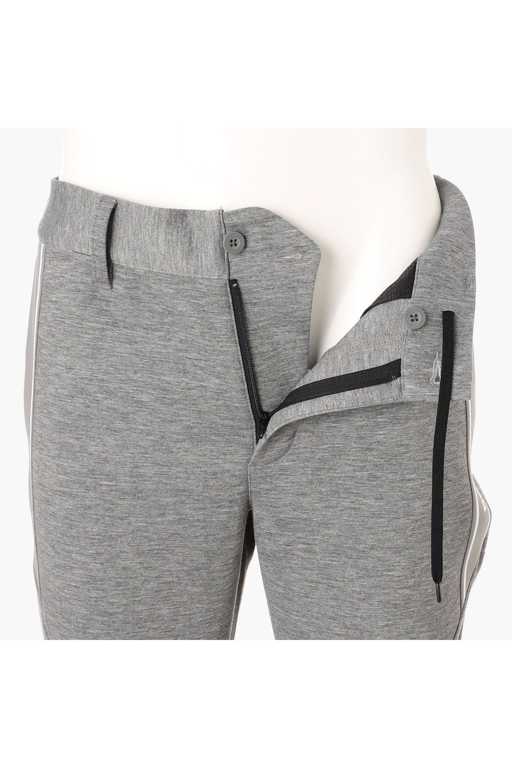 【26AW】 MEN’S WARM LINE JOGGER PANTS / ダンボールニット サイドライン ジョガーパンツ (グレー)