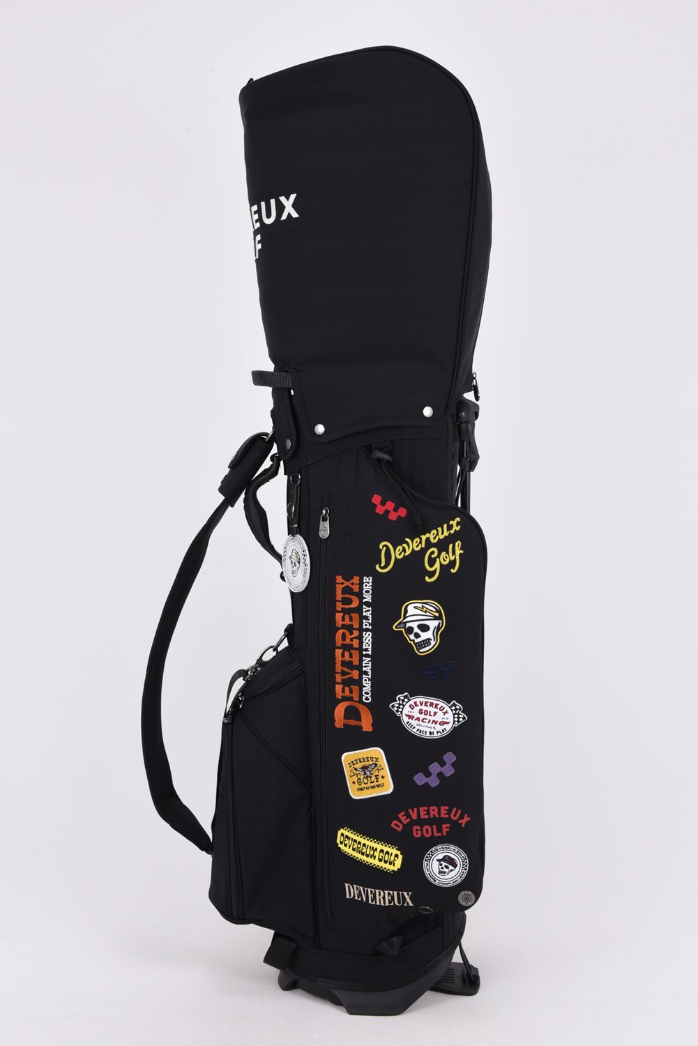 【26AW】 PIONEER TOWN Logo Assorted CADDIE BAG / ロゴアソート スタンドタイプ キャディバッグ (ブラック)