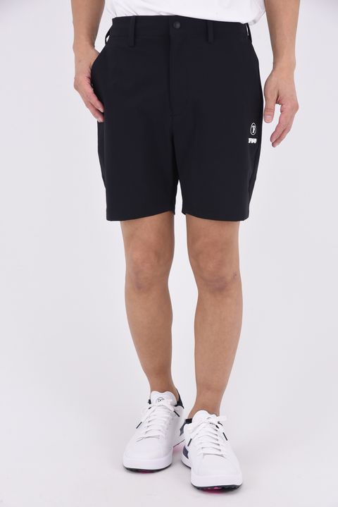 【26SS】 COMBINATION SHORTS / 異素材切り替え ショートパンツ (ブラック)