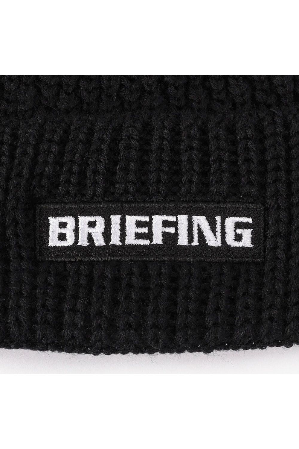 【26AW】 MEN’S WR WOOL KNIT BEANIE / ブランドロゴパッチ リブ編みニットビーニー (ブラック)