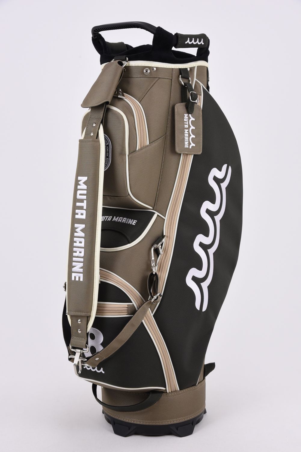 【26AW】 DUAL MAG PRO POLY COMBO CADDY BAG & HEAD COVER / ナイロン バイカラー カートタイプ キャディバッグ&ヘッドカバーセット (カーキ)