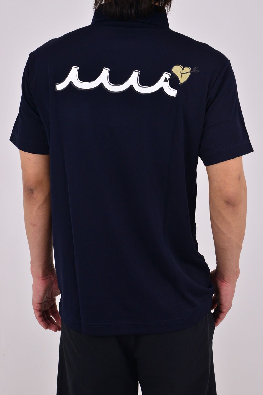 【26SS】 POLO SHIRT / POPEYE™︎コラボレーション エンブレムワッペン ポロシャツ (ネイビー)