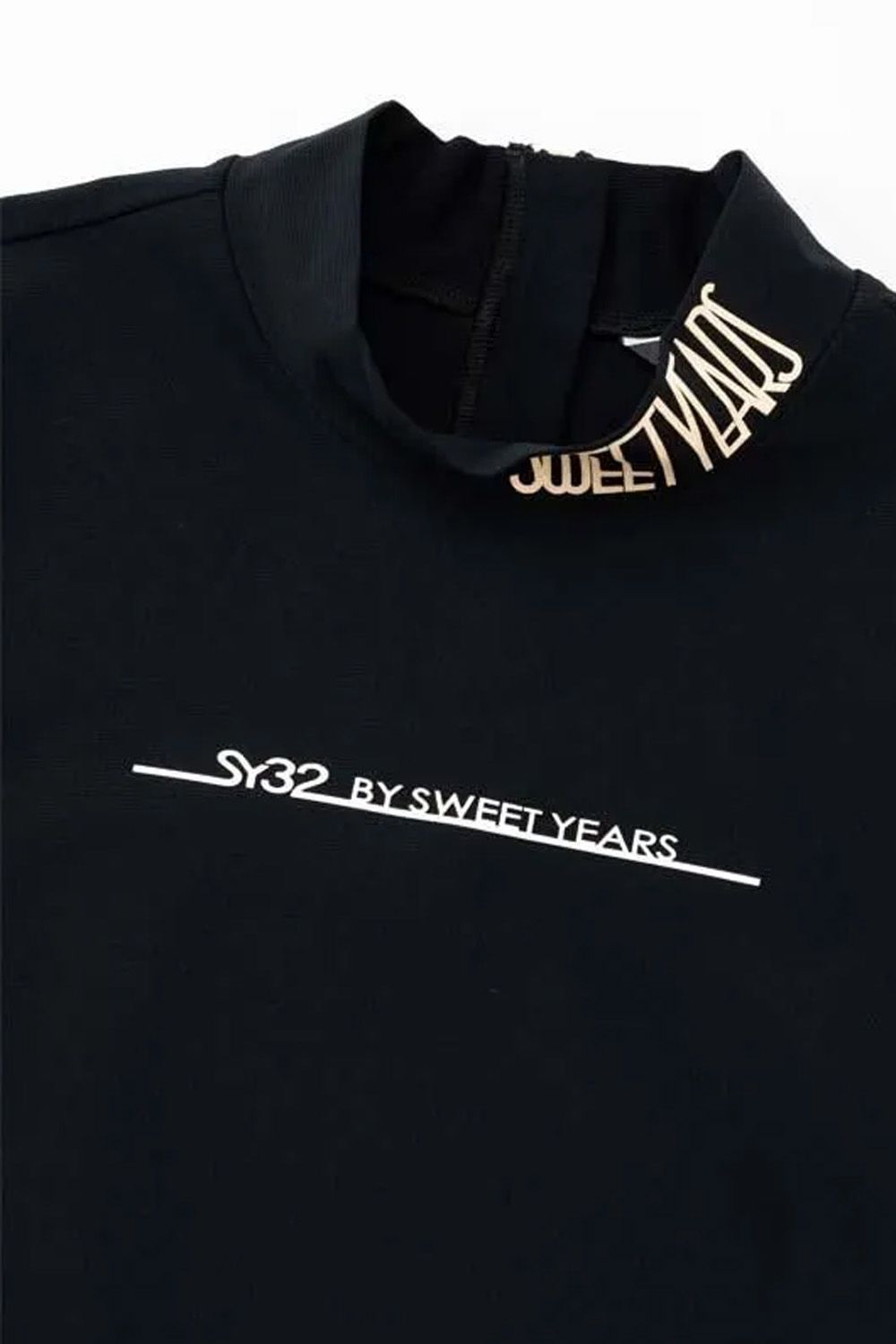【26SS】【レディース】 BOSELLI MOCK / モックネック Tシャツ (ブラック)*