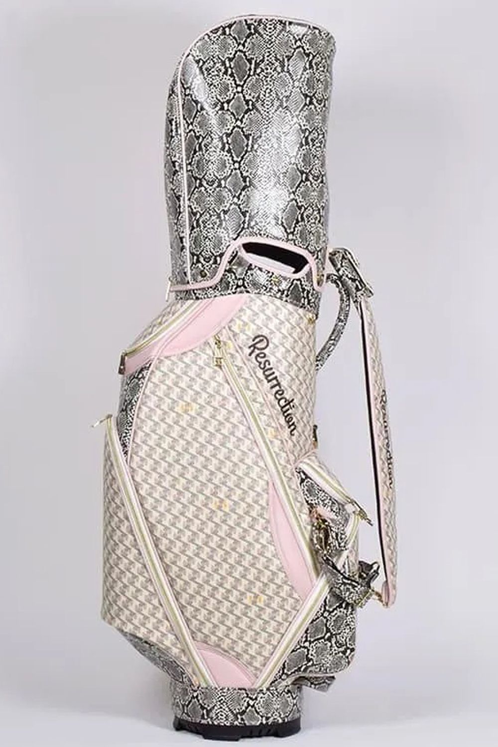 【銀行振込・代金引換不可】【返品・交換不可】【金田久美子プロモデル】 ORIOLA Pro (オリオラ プロ)  / カートタイプ キャディバッグ （パイソン）*