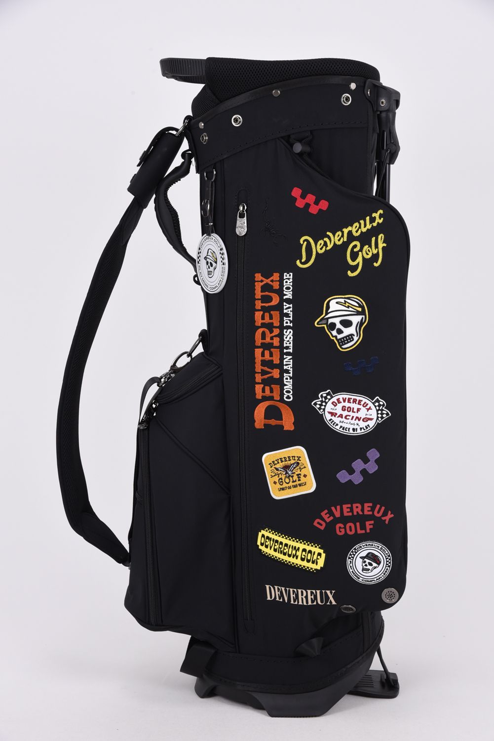 【26AW】 PIONEER TOWN Logo Assorted CADDIE BAG / ロゴアソート スタンドタイプ キャディバッグ (ブラック)