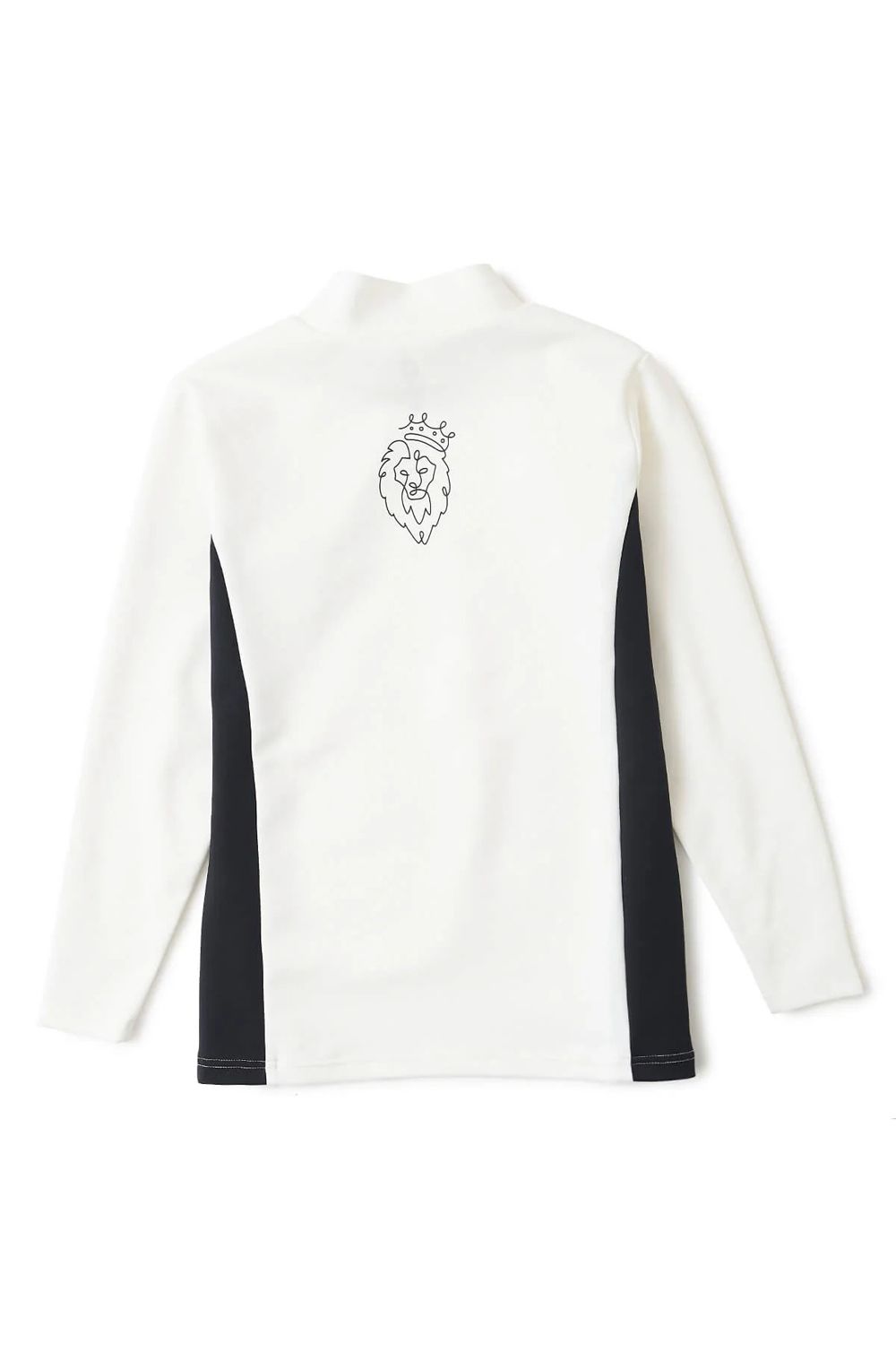 【26AW】【レディース】 OHSL MOCK / モノトーン バイカラー ロングスリーブ モックネックTシャツ (ホワイト)