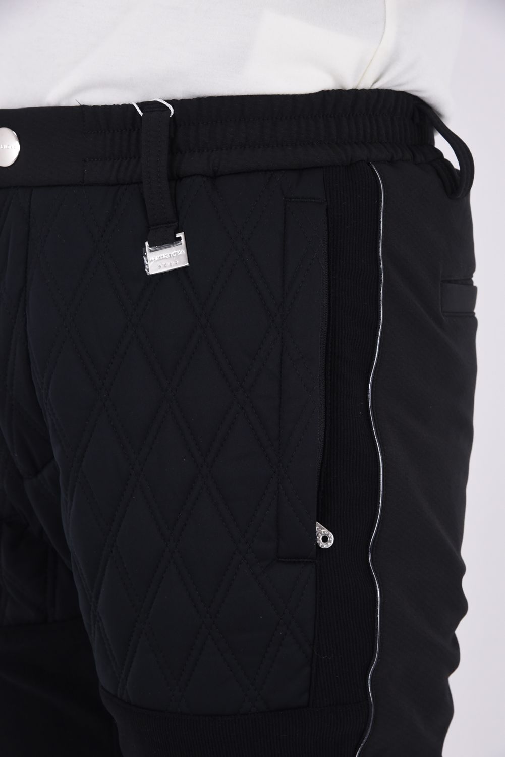 SYNAPCE QUILTED HYBRID TAPERED PANTS / キルティング ハイブリッド パンツ (ブラック)