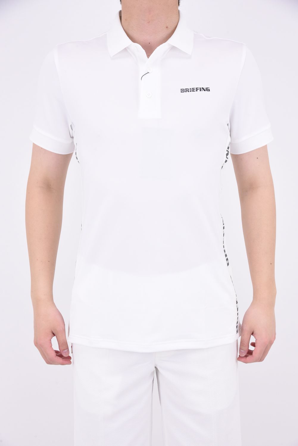 BRIEFING - MENS SIDE LOGO LINE POLO / サイドロゴテープ ボタン