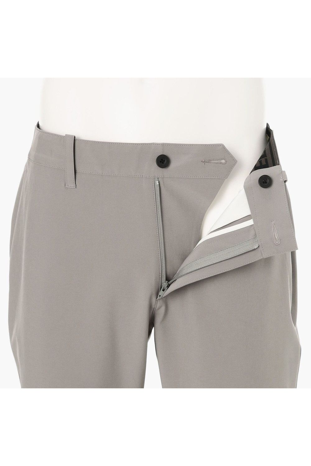 【26SS】 MEN'S COOLCORE LOGO ELASTIC PANTS / クールコア ウエストゴムベルト ロングパンツ (グレー)