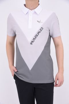 1PIU1UGUALE3 GOLF - VICTORY SWITCH S/S POLO / ダイヤグラデーション  