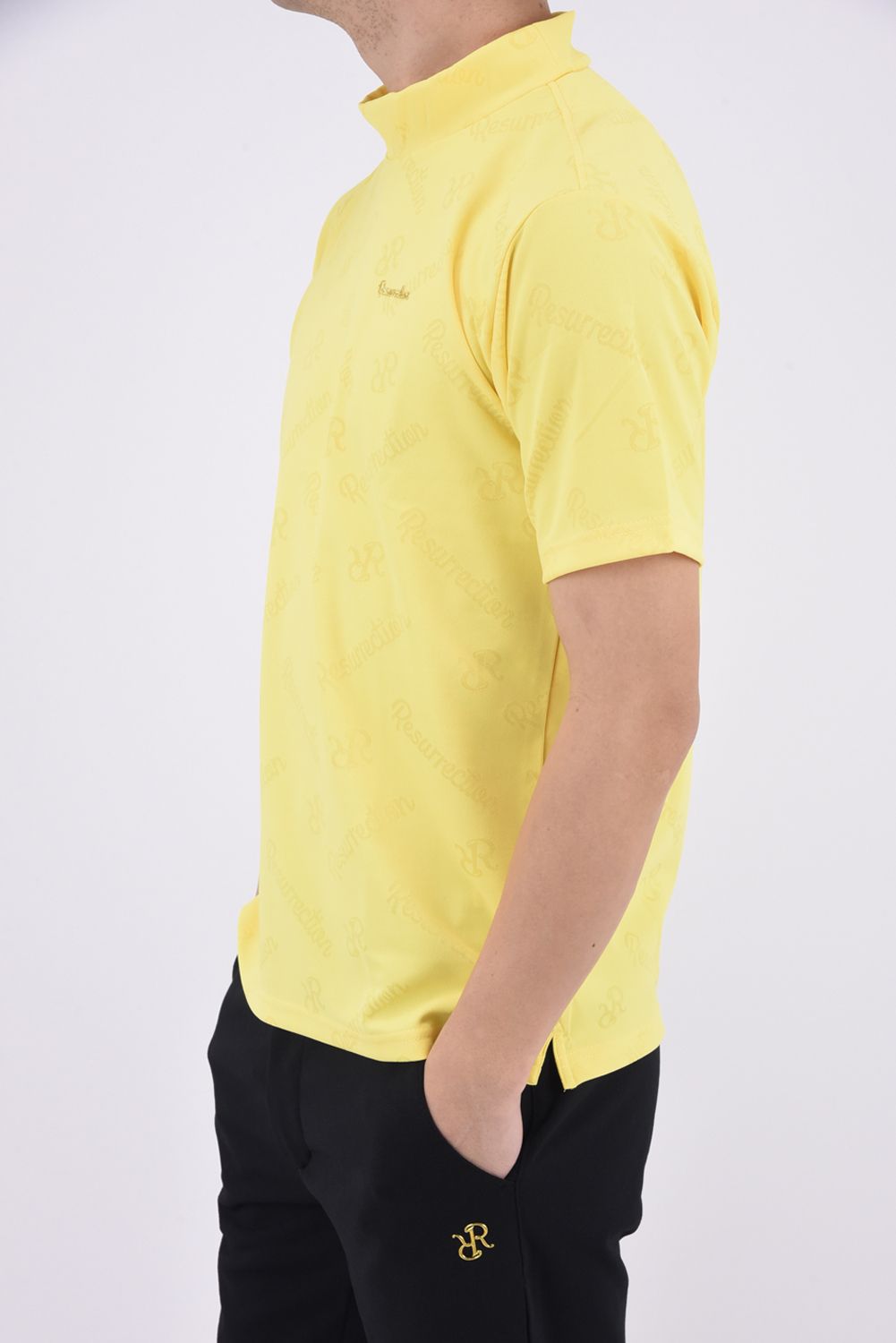 Resurrection モックネック イエロー Mサイズ シャツ Resurrection モックネック イエロー Mサイズ シャツ