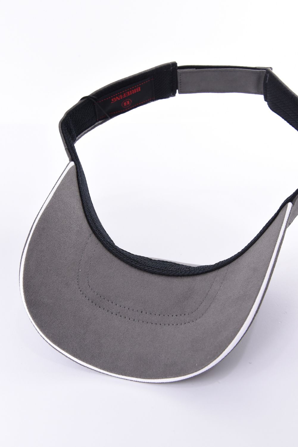 【26AW】 MEN’S SUEDE SMALL BG LOGO VISOR / スウェード素材 スモールBGロゴ サンバイザー (グレー)