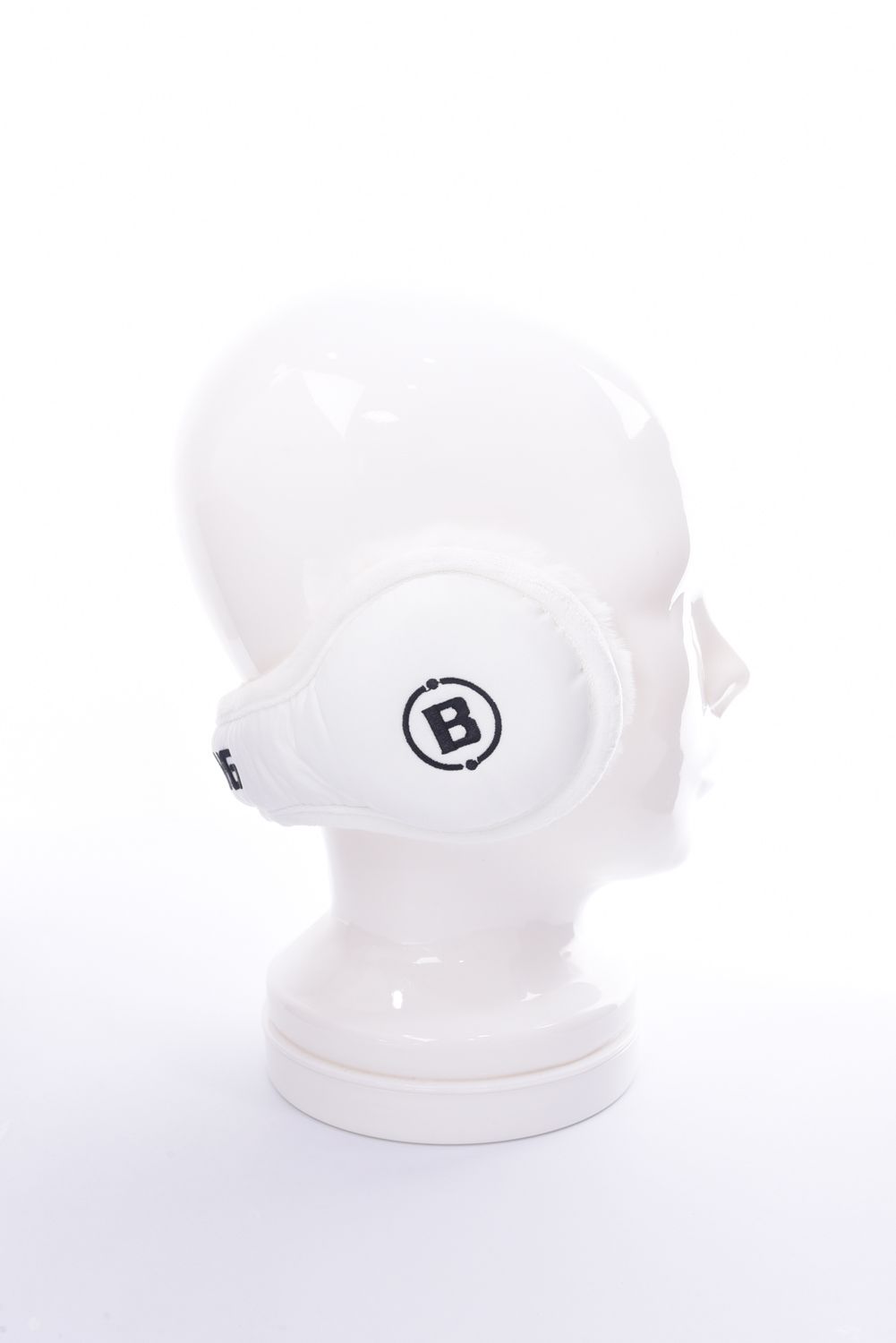 TWILL EAR MUFF / ロゴ ボア イヤーマフ (ホワイト)