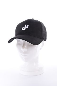 【26AW】 MEN’S SUEDE SMALL BG LOGO CAP / スウェード素材 スモールBGロゴ キャップ (ブラック)