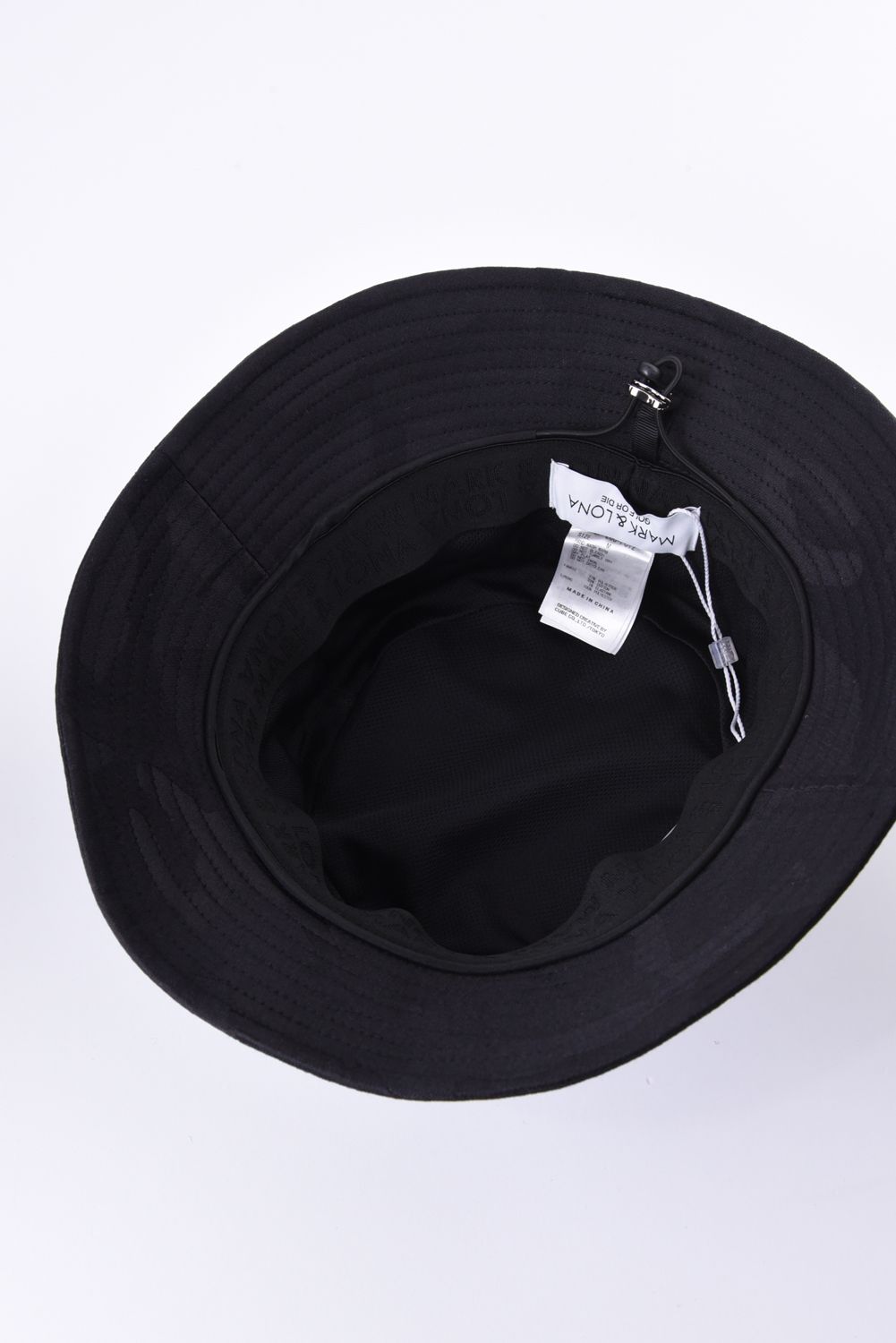 【26AW】 MERCURY CAMO STRETCH HAT / シグネチャーカモ ブランドロゴ刺繍 ストレッチバケットハット (ブラック)