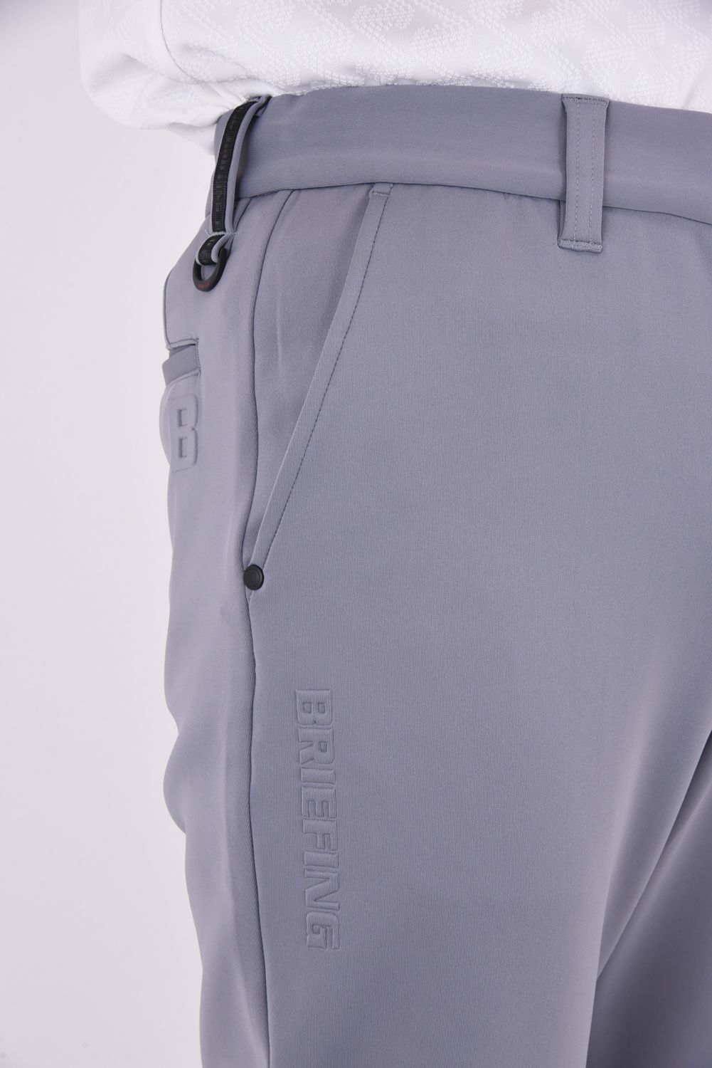 【26SS】 MEN'S 3D LOGO JOGGER PANTS / 3Dエンボスロゴ ストレッチジャージ ジョガーパンツ (グレー)